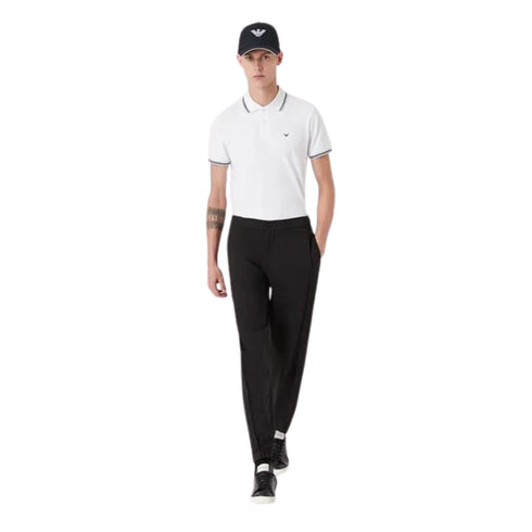 Emporio Armani Polo Polo Uomo con bordino in contrasto Bianco - Francavilla Moda